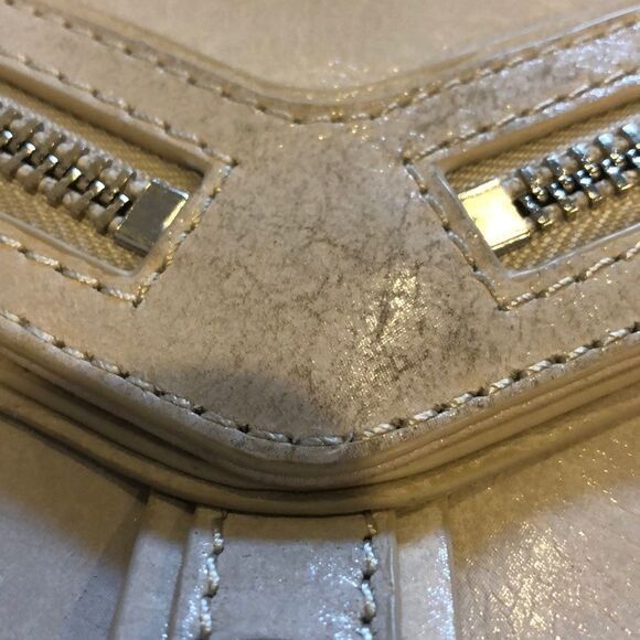 BOTKIER Bone Leather Crossbody Satchel Bag - Picture 2 of 8